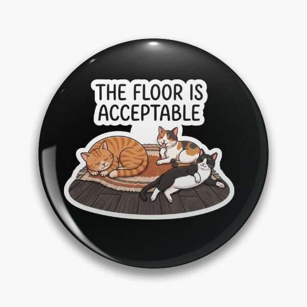Item preview, The Floor Is Acceptable Cute Cats designed and sold by Owcomm.