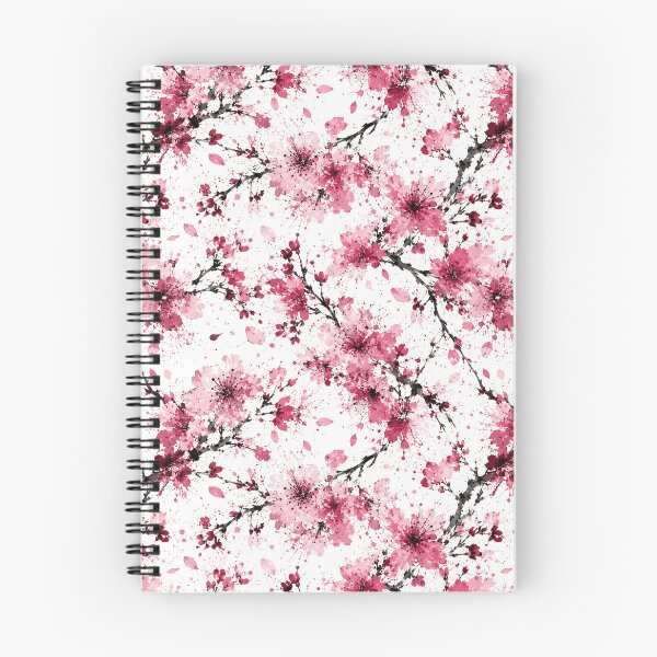 Item preview, Cherry Blossom Splatter Watercolor Expressive Seamless Pattern designed and sold by Inkworksbyshery.