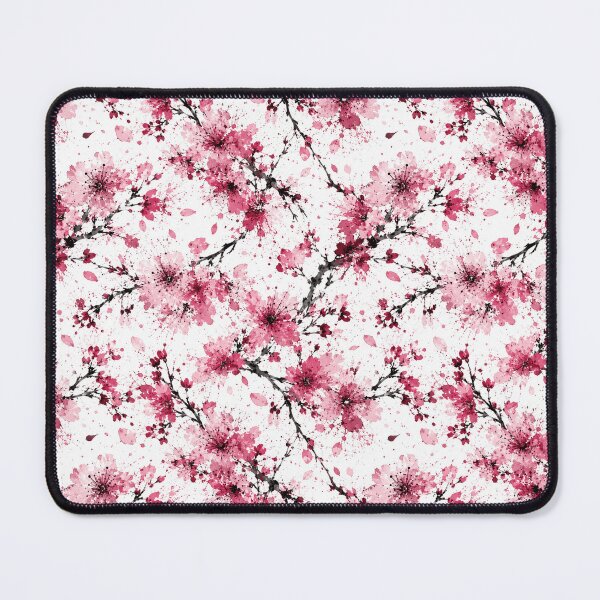 Item preview, Cherry Blossom Splatter Watercolor Expressive Seamless Pattern designed and sold by Inkworksbyshery.