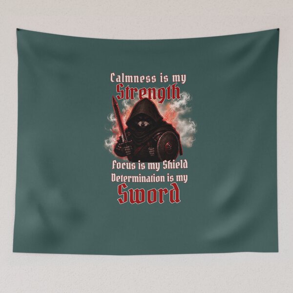 Item preview, Inspirational Raccoon Warrior Focus and Determination designed and sold by Creative-Sanc.