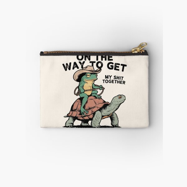 Item preview, Funny Cowboy Frog Riding A Turtle - On The Way To Get My Shit Together designed and sold by legendaryskins.