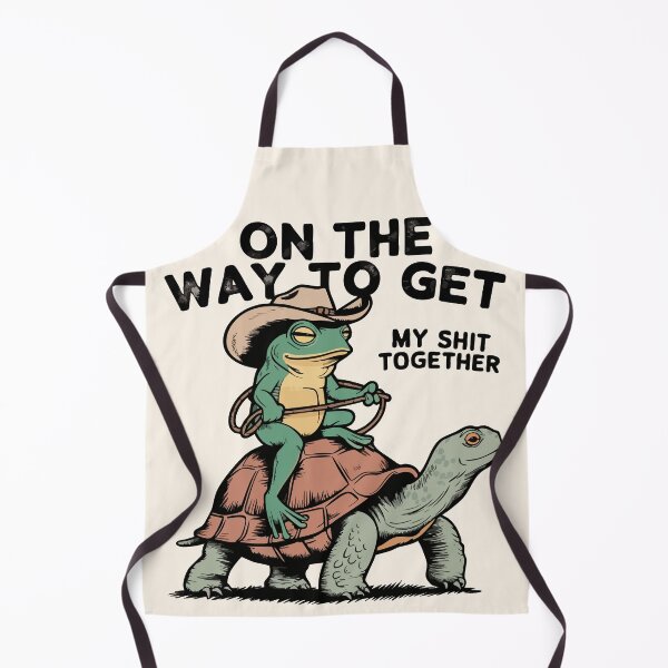 Item preview, Funny Cowboy Frog Riding A Turtle - On The Way To Get My Shit Together designed and sold by legendaryskins.