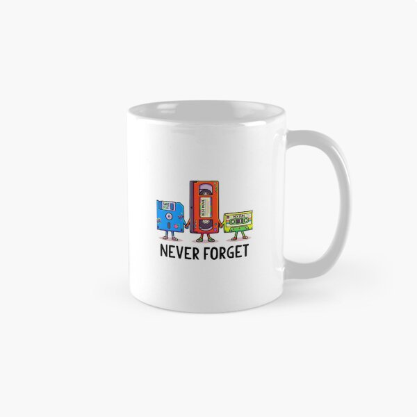 Item preview, Never Forget Retro 90s Tech Illustration designed and sold by Macias123.