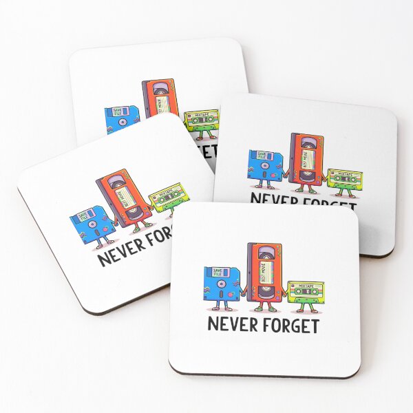 Item preview, Never Forget Retro 90s Tech Illustration designed and sold by Macias123.