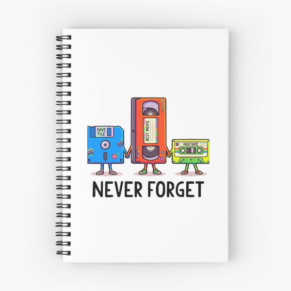 Item preview, Never Forget Retro 90s Tech Illustration designed and sold by Macias123.