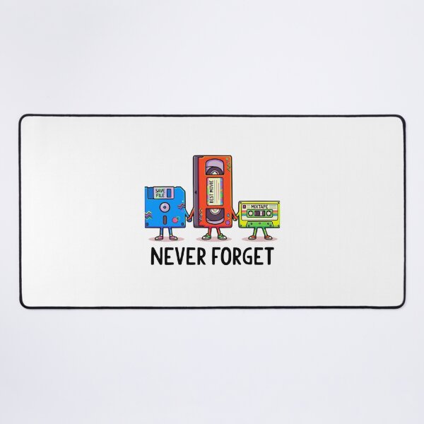 Item preview, Never Forget Retro 90s Tech Illustration designed and sold by Macias123.