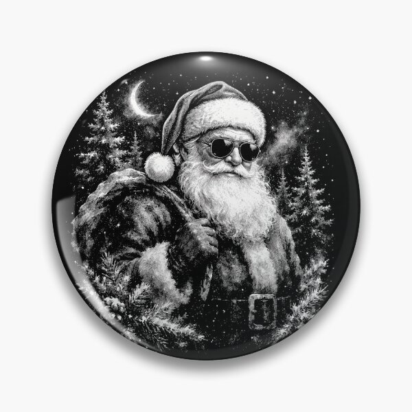 Item preview, Santa Claus Retro Christmas Winter Forest Graphic Xmas Art designed and sold by BornBorn.