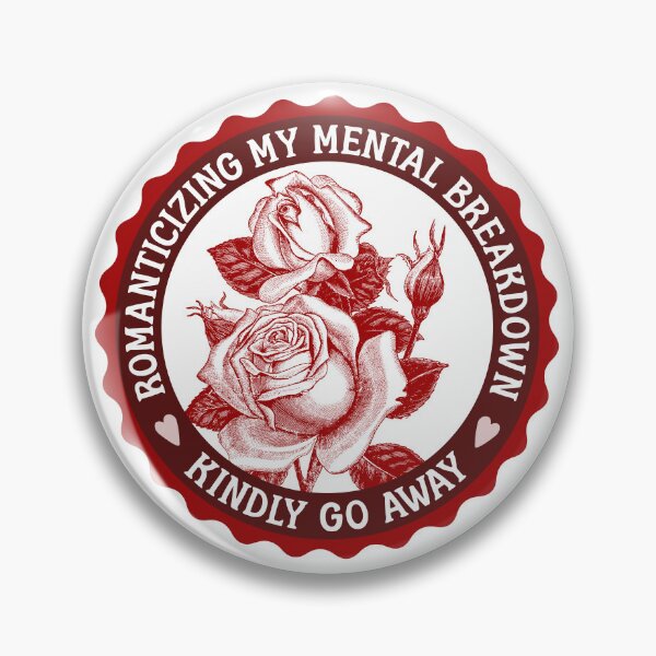 Item preview, Romanticizing My Mental Breakdown Kindly Go Away - Vintage Floral Irony designed and sold by the-Z3nith.