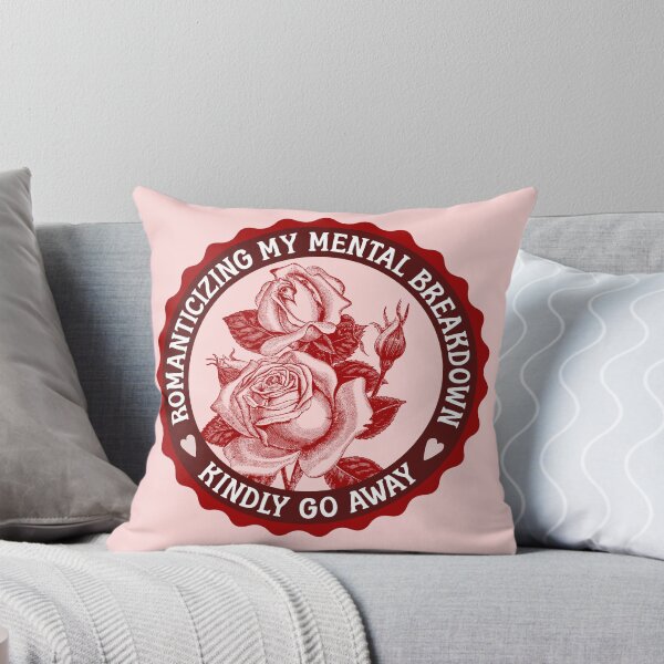 Item preview, Romanticizing My Mental Breakdown Kindly Go Away - Vintage Floral Irony designed and sold by the-Z3nith.