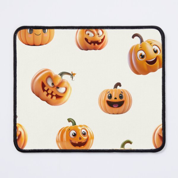 Item preview, Cheerful orange Halloween pumpkin seamless background pattern designed and sold by ingapv.