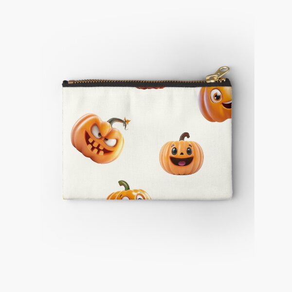 Item preview, Cheerful orange Halloween pumpkin seamless background pattern designed and sold by ingapv.