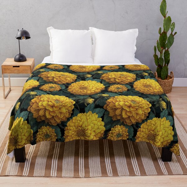 Item preview, Petaled Dahlias - Tropical Flower Pattern - Holiday Gift Sets designed and sold by RoyalStarsPatts.