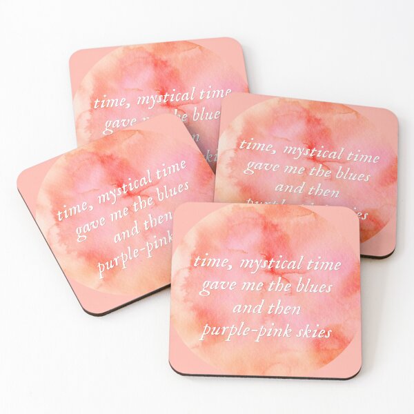 Item preview, time, mystical time, invisible string  - water colors, purple pink skies folklore designed and sold by taylorvinyls.