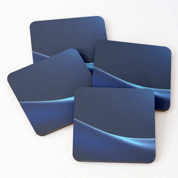 Item preview, Minimalist Midnight Navy Silk Fluid Wave designed and sold by CuteSlothWorld.