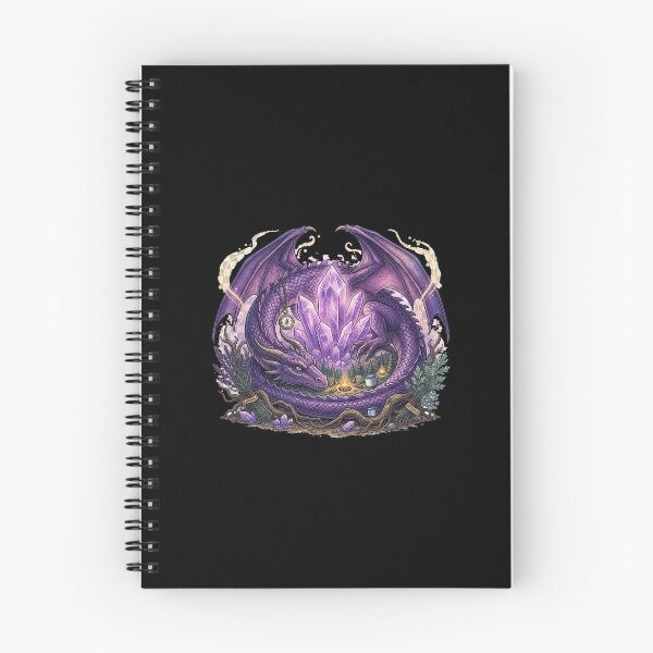 Item preview, Purple Crystal Dragon Fantasy Illustration designed and sold by GrzywaM.