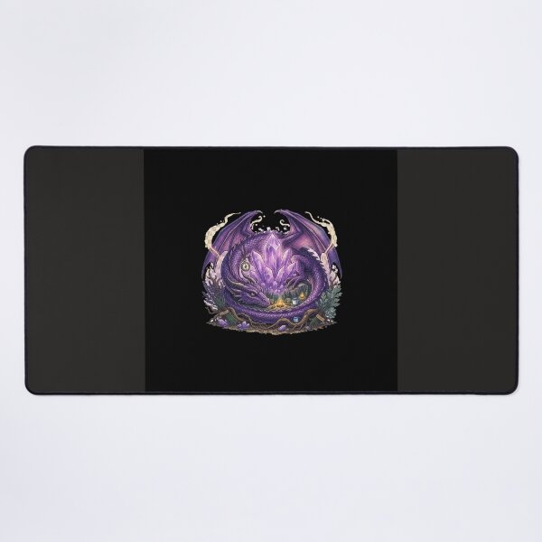 Item preview, Purple Crystal Dragon Fantasy Illustration designed and sold by GrzywaM.
