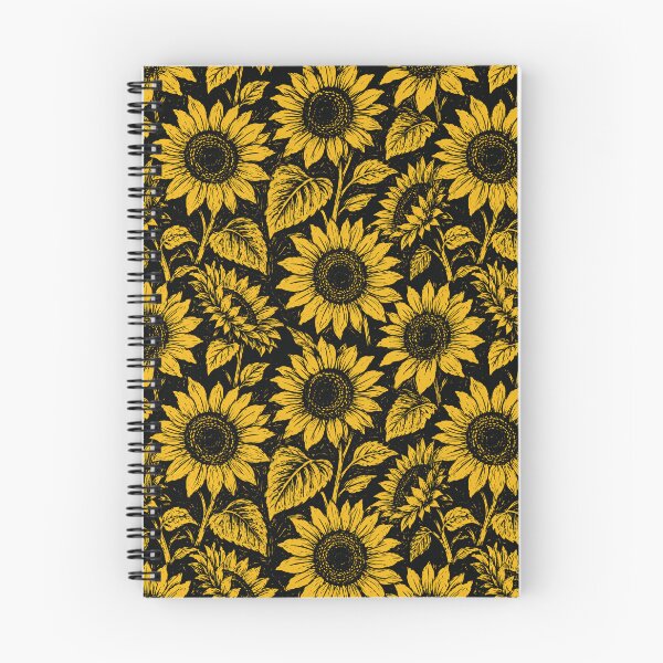Item preview, Sunflower Linocut Bold Print Graphic Seamless Pattern designed and sold by Inkworksbyshery.