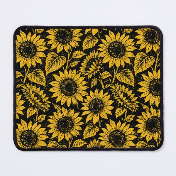 Item preview, Sunflower Linocut Bold Print Graphic Seamless Pattern designed and sold by Inkworksbyshery.