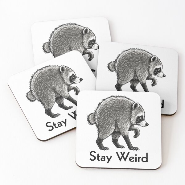 Item preview, Stay Weird Jimothy Raccoon designed and sold by CoquetteGoose.