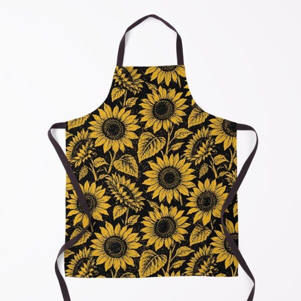 Item preview, Sunflower Linocut Bold Print Graphic Seamless Pattern designed and sold by Inkworksbyshery.