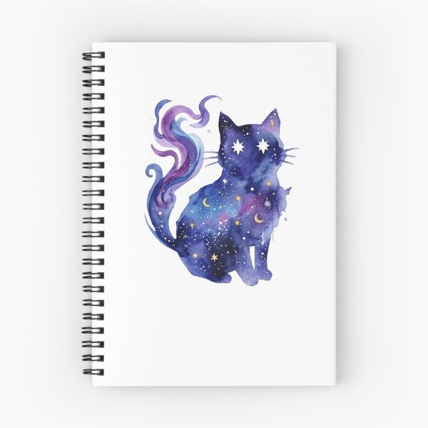 Item preview, Celestial Celestial Cosmic Watercolor Galaxy Cat designed and sold by CatstheticShop1.