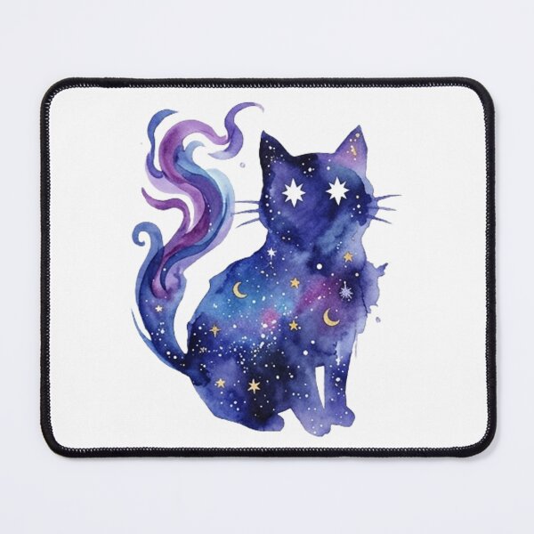 Item preview, Celestial Celestial Cosmic Watercolor Galaxy Cat designed and sold by CatstheticShop1.