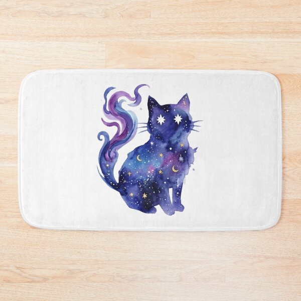 Item preview, Celestial Celestial Cosmic Watercolor Galaxy Cat designed and sold by CatstheticShop1.
