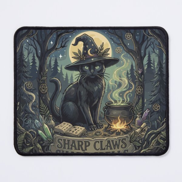 Item preview, Sharp Claws, Sharp Spells Black Cat Witch designed and sold by Mousy-Art.
