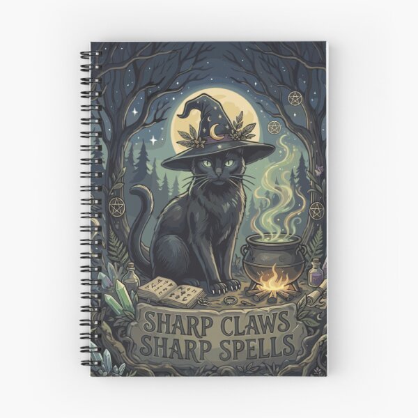 Item preview, Sharp Claws, Sharp Spells Black Cat Witch designed and sold by Mousy-Art.