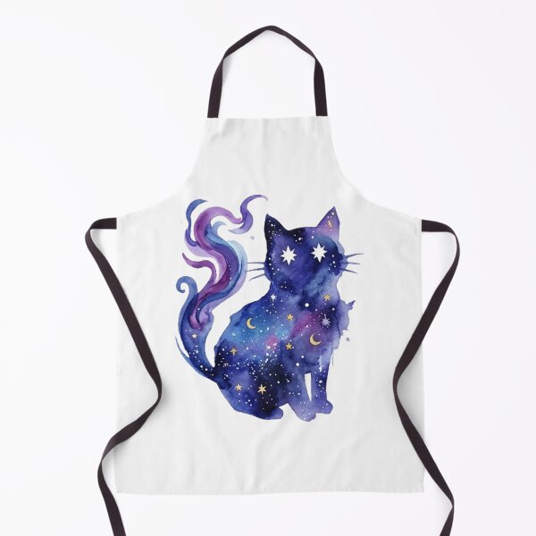 Artikelvorschau, Celestial Celestial Cosmic Watercolor Galaxy Cat entworfen und verkauft von CatstheticShop1.
