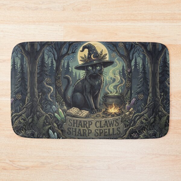 Item preview, Sharp Claws, Sharp Spells Black Cat Witch designed and sold by Mousy-Art.