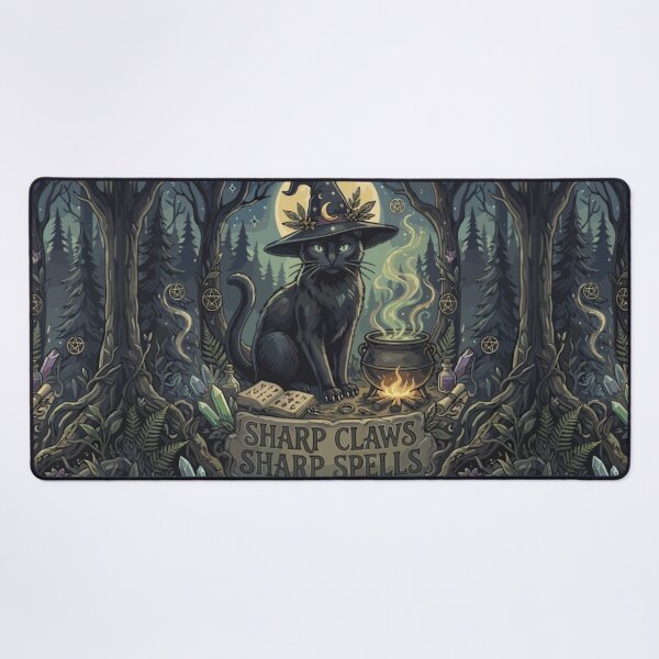 Item preview, Sharp Claws, Sharp Spells Black Cat Witch designed and sold by Mousy-Art.
