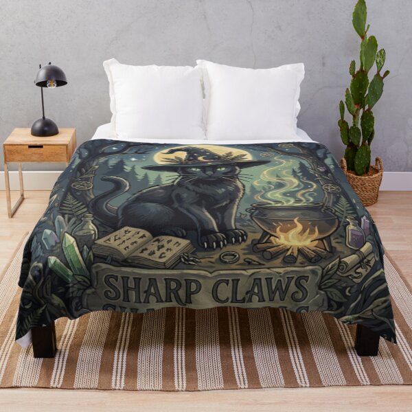 Item preview, Sharp Claws, Sharp Spells Black Cat Witch designed and sold by Mousy-Art.