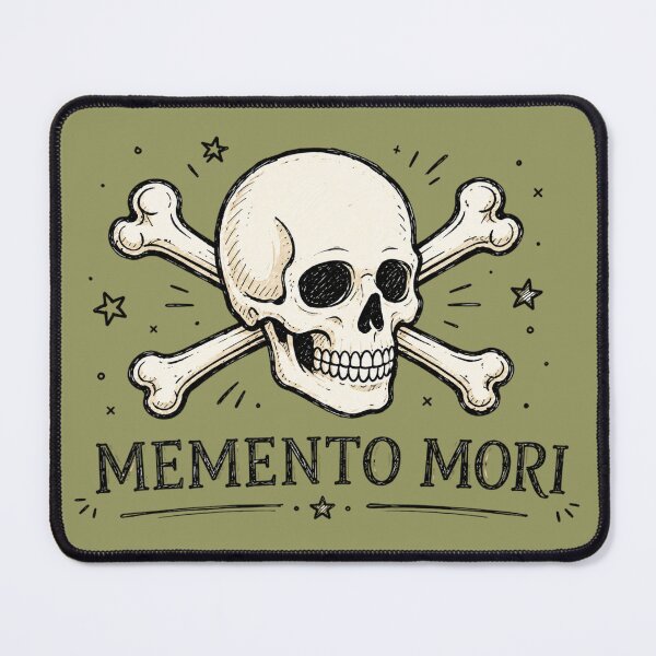 Item preview, Memento Mori: Vintage Skull & Bones Engraving designed and sold by 63Hotpeppers.