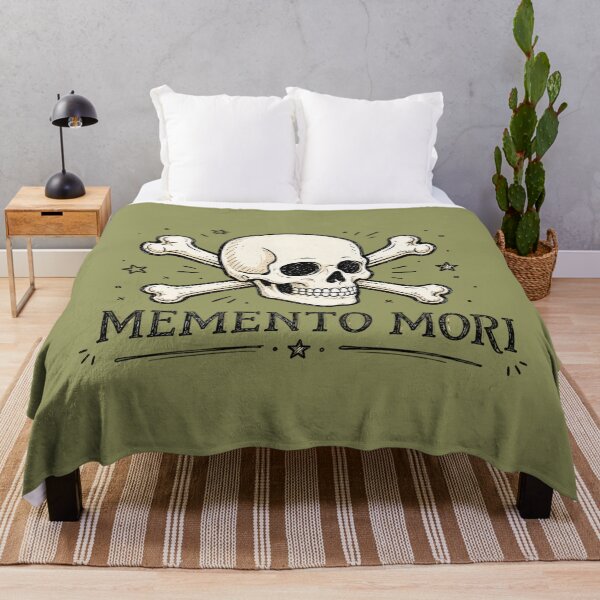 Item preview, Memento Mori: Vintage Skull & Bones Engraving designed and sold by 63Hotpeppers.
