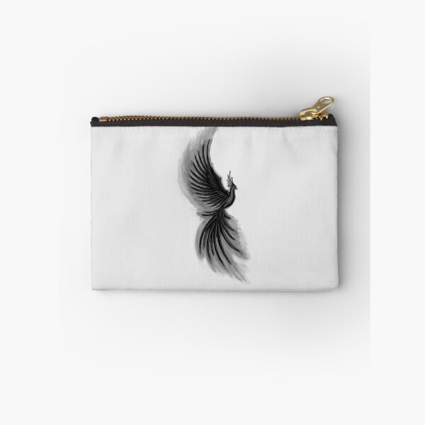 Item preview, Dark Phoenix Rising - Gothic Monochrome Firebird Tattoo Art designed and sold by URSM.