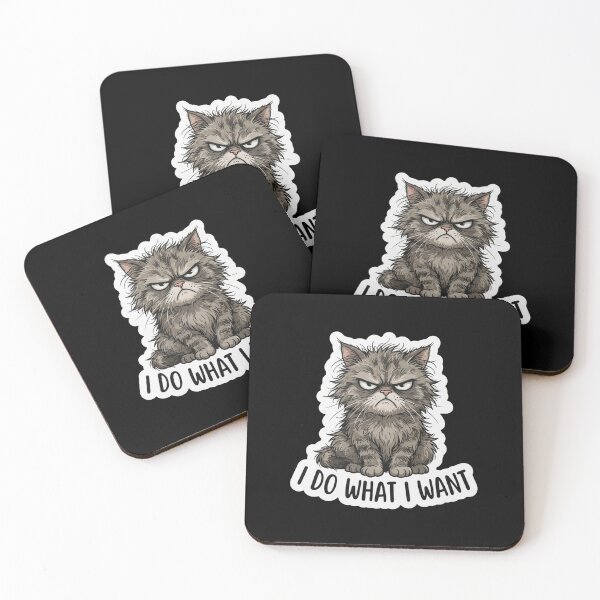 Item preview, Grumpy Fluffy Cat I Do What I Want designed and sold by Owcomm.