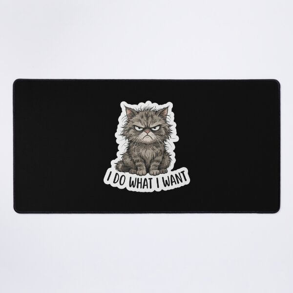 Item preview, Grumpy Fluffy Cat I Do What I Want designed and sold by Owcomm.