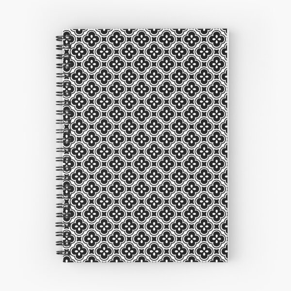 Item preview, Black and White Geometric Floral Seamless Pattern designed and sold by Onulodesign.