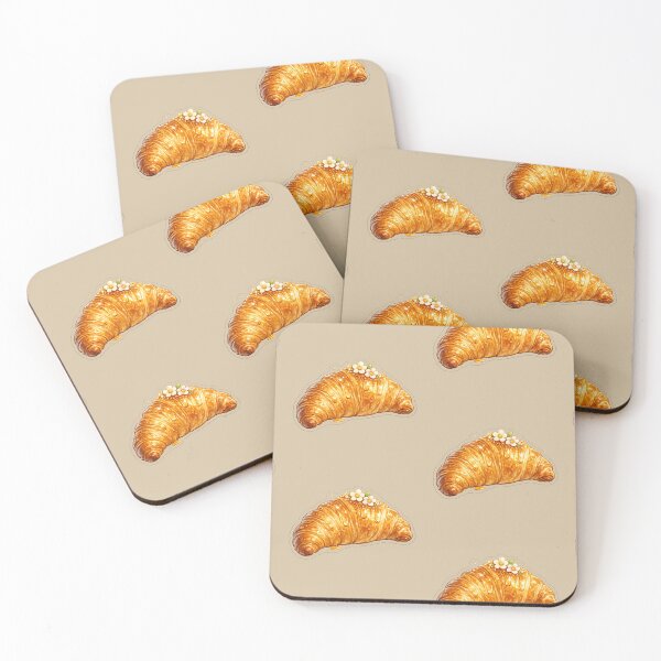 Item preview, Golden Honey Croissant Sticker designed and sold by PawsAndpetalstudio.