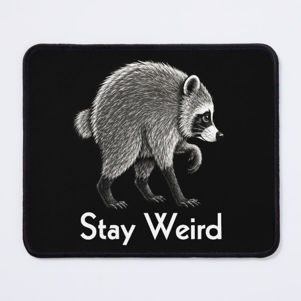 Item preview, Stay Weird Jimothy Raccoon designed and sold by CoquetteGoose.