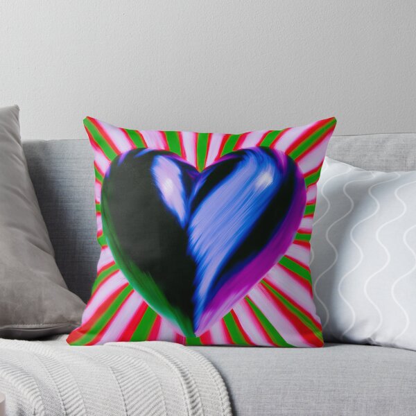 Item preview, Neon Black Heart Radiant Sunburst designed and sold by bubblegoth.