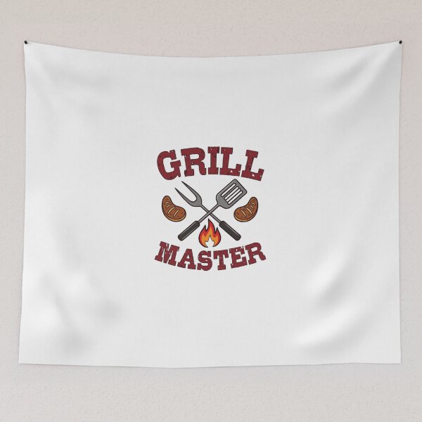 Item preview, Grill Master Vintage BBQ Logo Illustration designed and sold by Macias123.