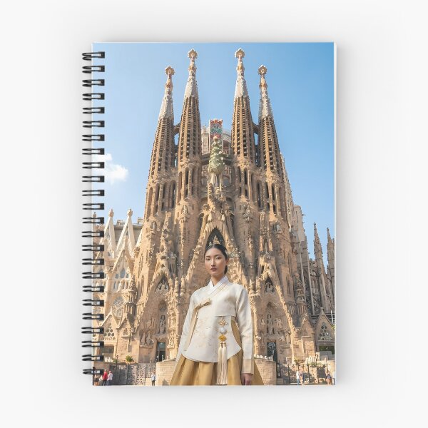 Item preview, Sunstone Radiance: Hanbok at Sagrada Família Exterior designed and sold by SOOstudio73.