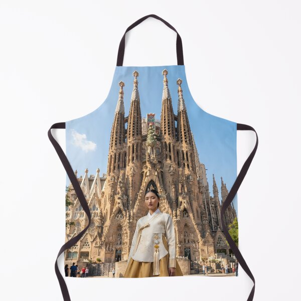 Item preview, Sunstone Radiance: Hanbok at Sagrada Família Exterior designed and sold by SOOstudio73.