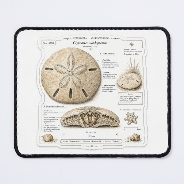 Item preview, Cute Vintage Sand Dollar Sticker - Scientific Beach Plate designed and sold by PND7777.