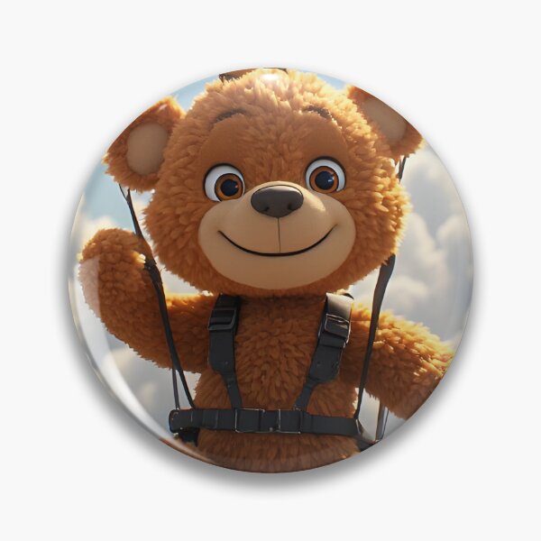 Item preview, Teddy Bear And Friend Parachuting designed and sold by Small-Cute-Bear.