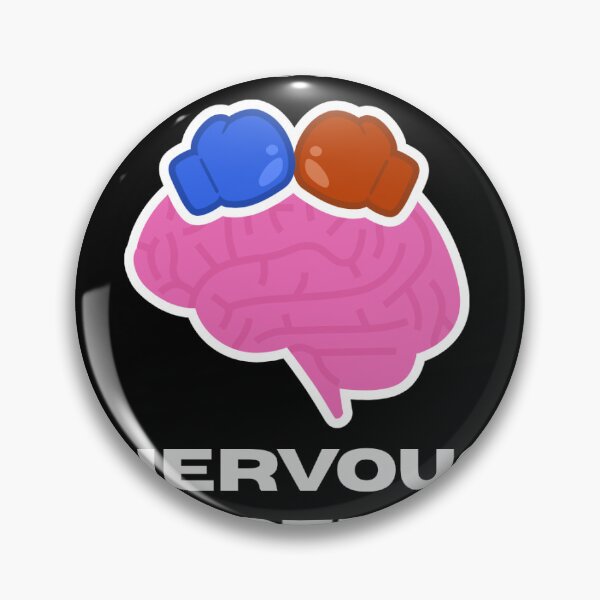 Item preview, Protect Your Nervous System - Brain + Boxing Gloves | Black designed and sold by RaeganIvy.