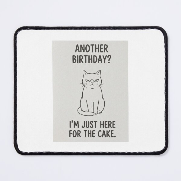 Item preview, Happy birthday funny prank meme gift weird cat satire cats kitten designed and sold by CheeseBlueprint.