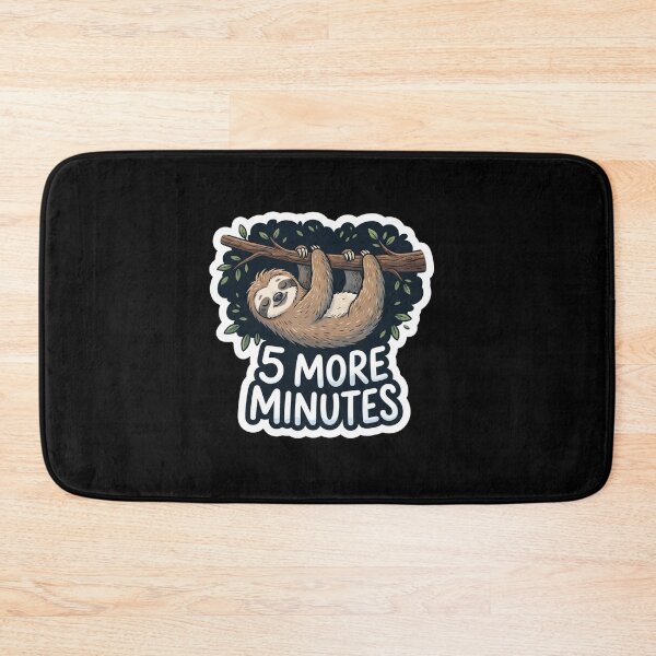 Item preview, Cute Sleeping Sloth Five More Minutes designed and sold by Owcomm.